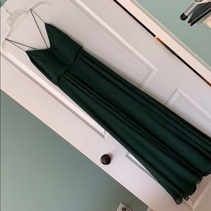 Jenny Yoo Forrest green Inesse dress